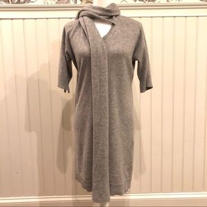 Kier and J cashmere dress with scarf, S